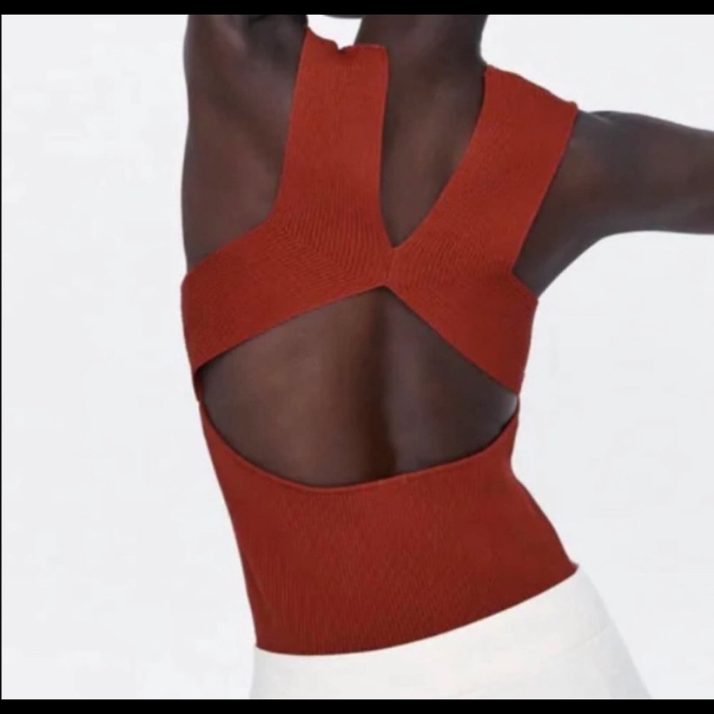 ZARA NWT ribbed bandage sleeveless top SIZE SMALL